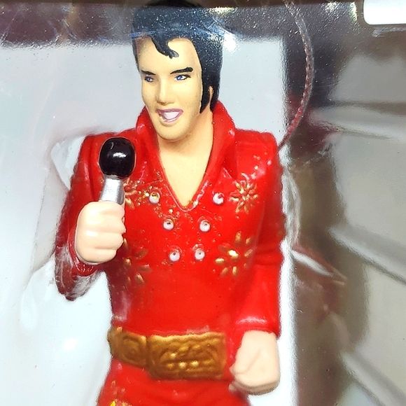 Elvis Presley In His 1972 Red Jumpsuit Keepsake Holiday Christmas Tree O… - Picture 7 of 11
